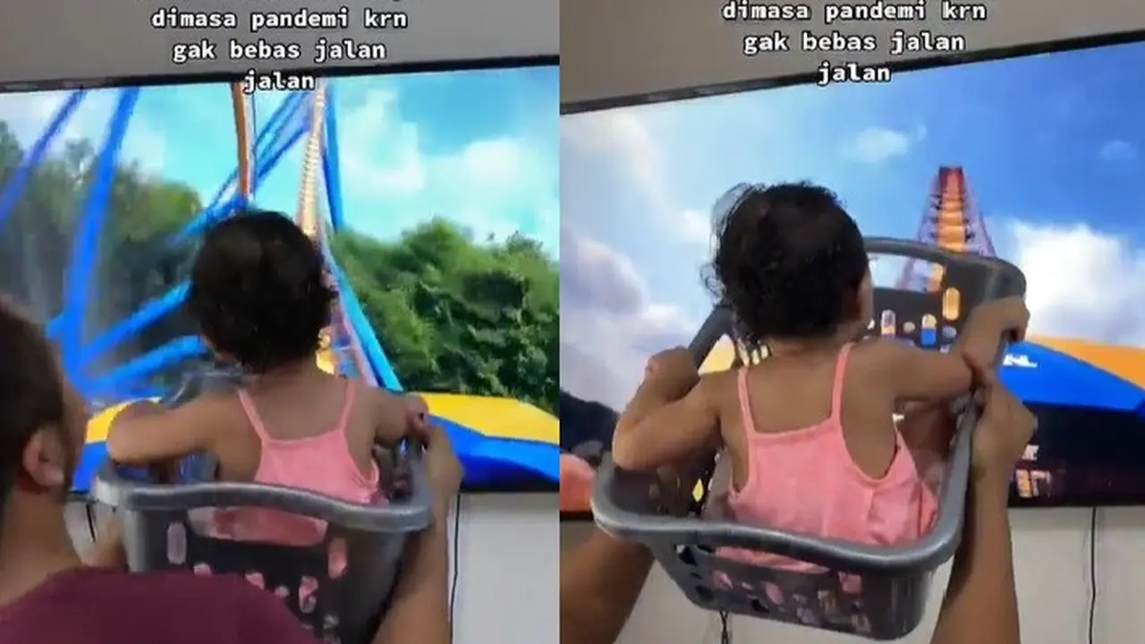 cara unik ayah ajak main anak