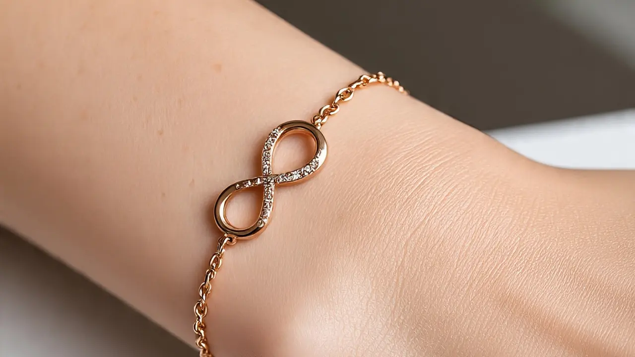 Gelang Rantai Emas Rose Gold Tipis Kekinian 2025