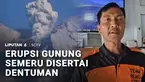 Gunung Semeru di Lumajang, Jawa Timur, kembali erupsi, Minggu pagi. Terekam dalam CCTV, erupsi teramati hingga 17 kali.