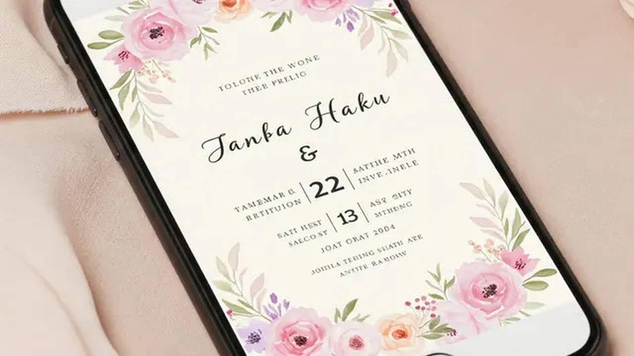 6 Contoh Desain Undangan Pernikahan Digital, Simpel dan Kekinian