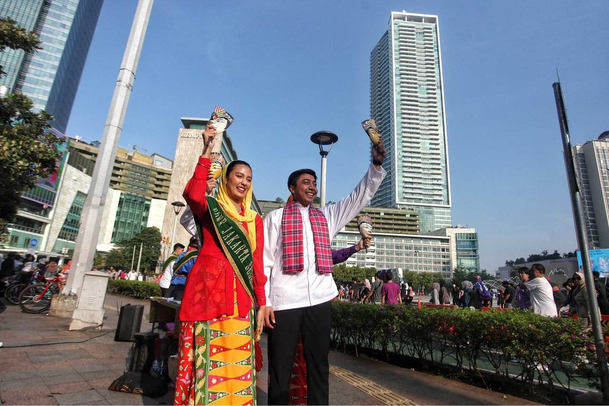 FOTO: Lenggang Jakarta Abang None 2025 di CFD