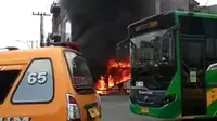 Bikin Heboh, Pos Polisi di Medan Diduga Dibakar Orang Dengan Gangguan Jiwa