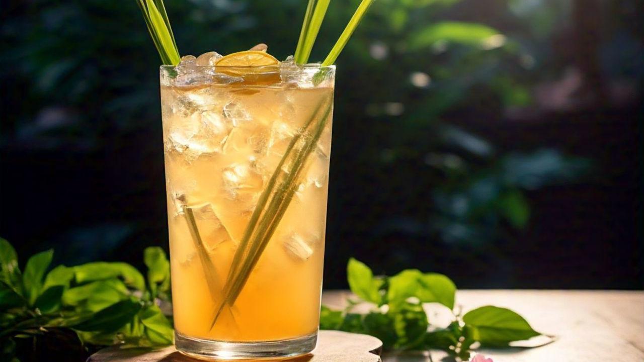 teh daun sereh serai