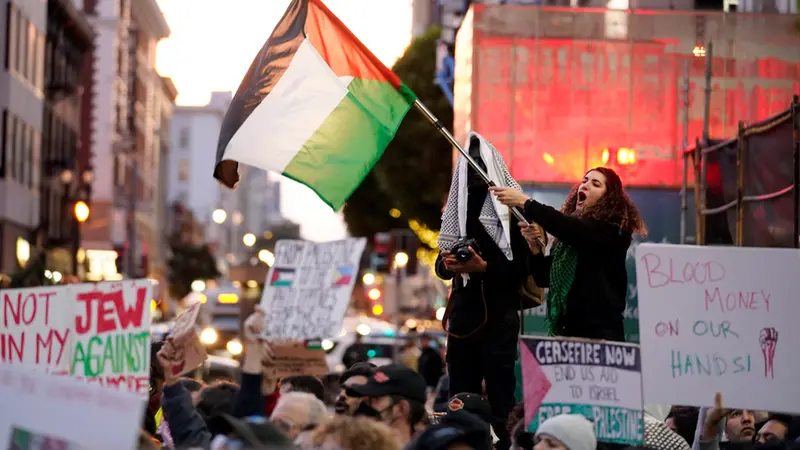 Demo Bela Palestina Jelang KTT APEC