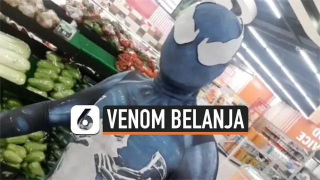 VIDEO: Venom, Musuh Spiderman Terlihat Belanja di Supermarket