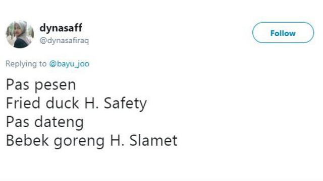 Pesanan makanan 'ajaib' dalam bahasa Inggris, ternyata...