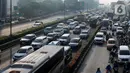 Pasca-libur Lebaran 2025, sejumlah ruas jalan utama di Jakarta kembali padat. (Liputan6.com/Herman Zakharia)