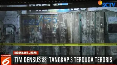 Seorang terduga teroris bernama Imam yang berprofesi sebagai tukang tambal ban ditangkap Tim Densus 88