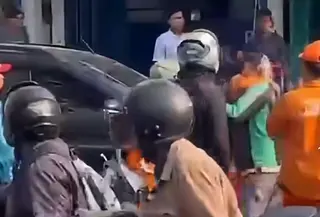 PPSU Disebut Cekcok dengan Ojol di Jakut (Tangkapan layar @infojkt24)