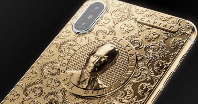 iPhone X Emas Berukir Vladimir Putin. Dok: Caviar