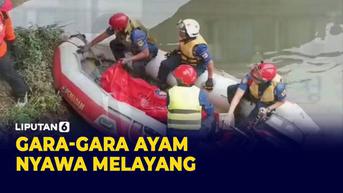 VIDEO: Gara-Gara Seekor Ayam Peliharaan, Pemuda di Cengkareng Tewas Tenggelam