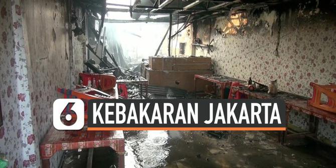 VIDEO: Ledakan Kompor Gas Hanguskan Konveksi di Tanah Abang
