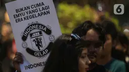 Sebelumnya, aksi unjuk rasa bertema Indonesia Gelap yang dilakukan oleh Badan Eksekutif Mahasiswa Seluruh Indonesia (BEM SI) mencapai puncaknya pada Kamis, 20 Februari 2025. (Liputan6.com/Helmi Fithriansyah)