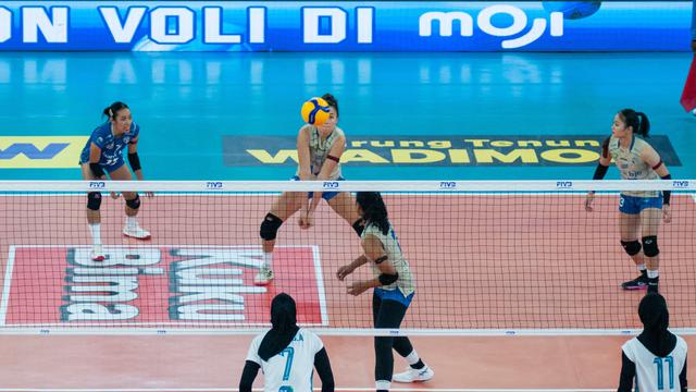 Pertandingan Proliga 2026 antara Bandung bjb Tandamata melawan Jakarta Electric PLN