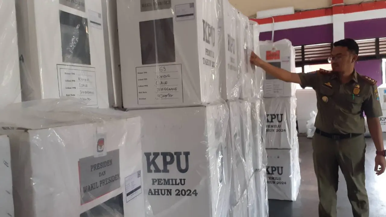 Pendistribusian Surat dan Kotak Suara di Kabupaten Tangerang Sudah Mulai ke Desa-desa