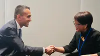 Di hadapan perwakilan Uni Eropa, Menlu Retno Marsudi menekankan posisi konsisten Indonesia dalam mendukung penyelesaian konflik Palestina (Dok. Kemlu RI).