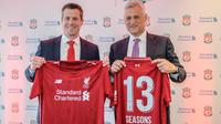 Liverpool memperpanjang kerja sama dengan Standard Chartered dengan durasi empat tahun yang membuat keduanya bakal melanjutkan partnership sampai musim 2022-2023. (dok. Liverpool)