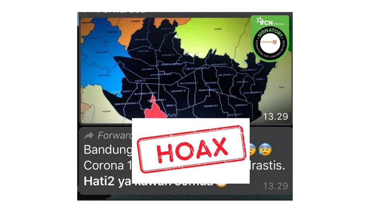 Cek Fakta Kota Bandung zona hitam covid-19