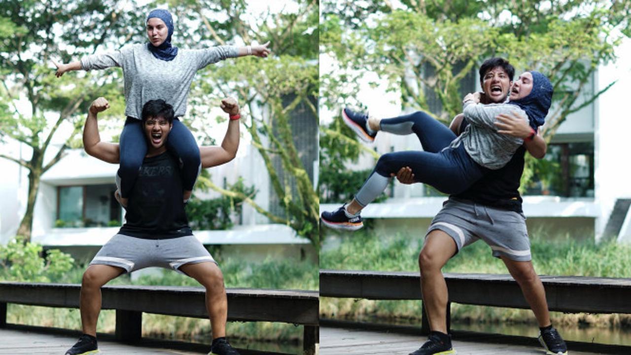 6 Momen Ammar Zoni dan Irish Bella Olahraga Bareng