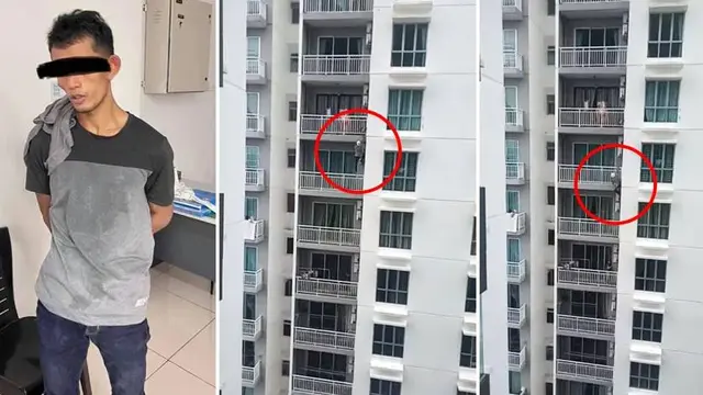 Aksi Pencuri Bak Spiderman, Panjat Gedung Hingga Lantai 18