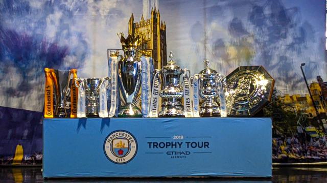 Manchester City Trophy Tour 2019 di Jakarta, Kamis (17/10/2019).