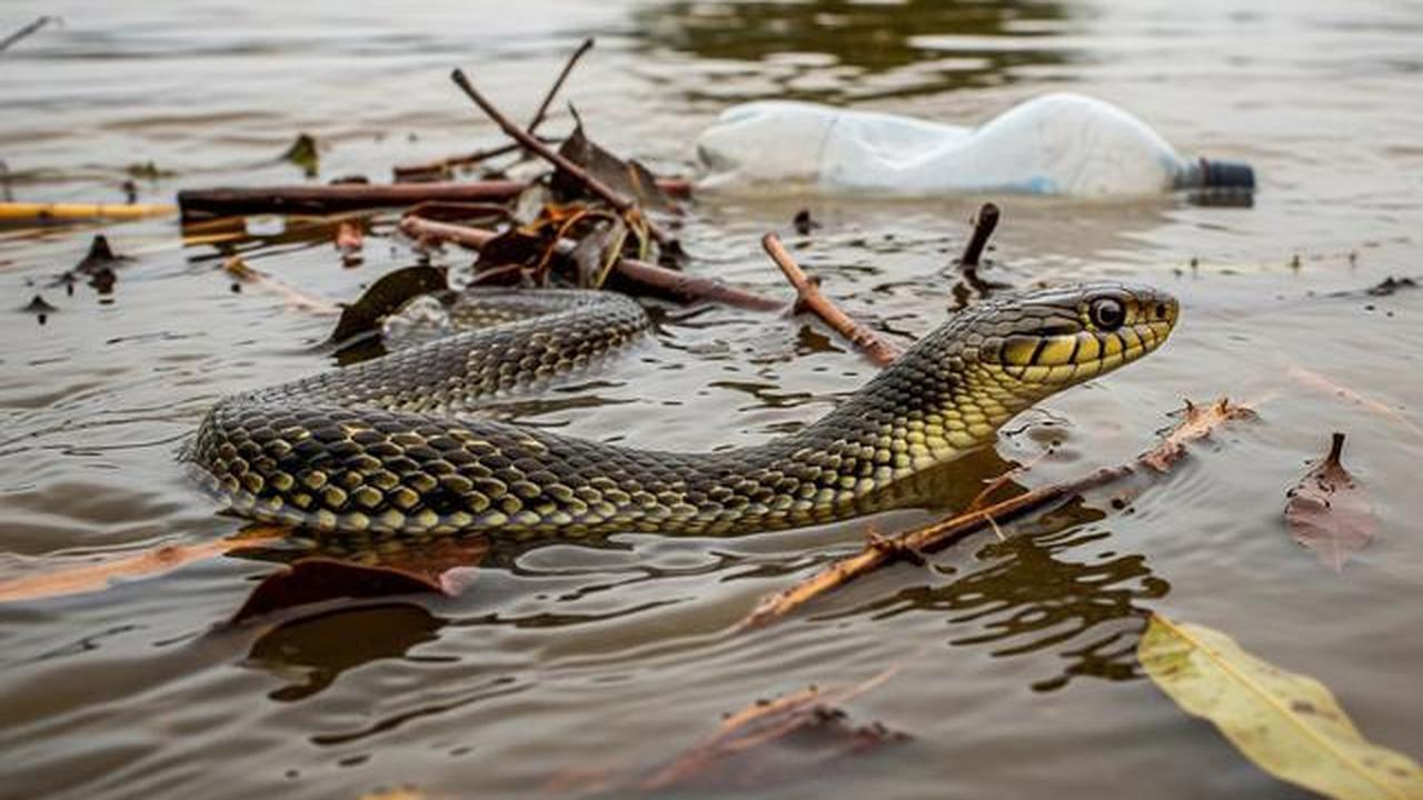 Musim Banjir, Waspada Ular Masuk Rumah hingga Sembunyi di Kolong Mobil