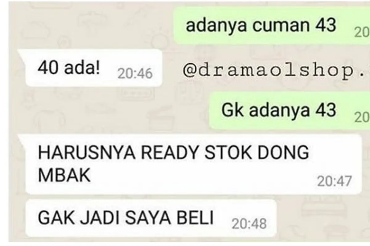 6 Chat Pembeli 'Ngegas' ke Penjual Online Shop Ini Sukses Bikin Geregetan