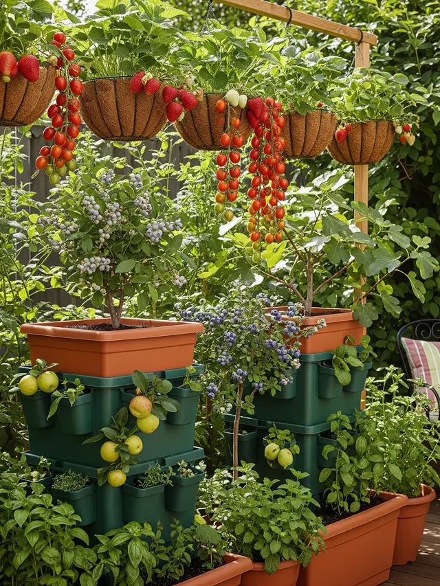 Kebun Buah Vertikal di Rumah (Image by Gemini AI)