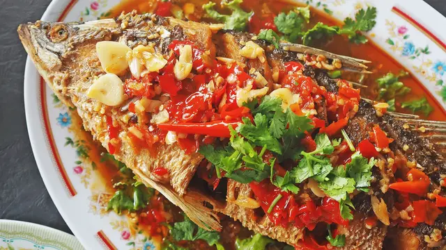 Ikan Kerapu Saus Pedas