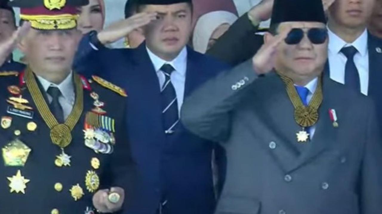 Prabowo di Hut Bhayangkara