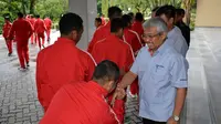 Semen Padang U-17 membawa misi penting di Piala Soeratin tingkat nasional. (Bola.com/Arya Sikumbang)