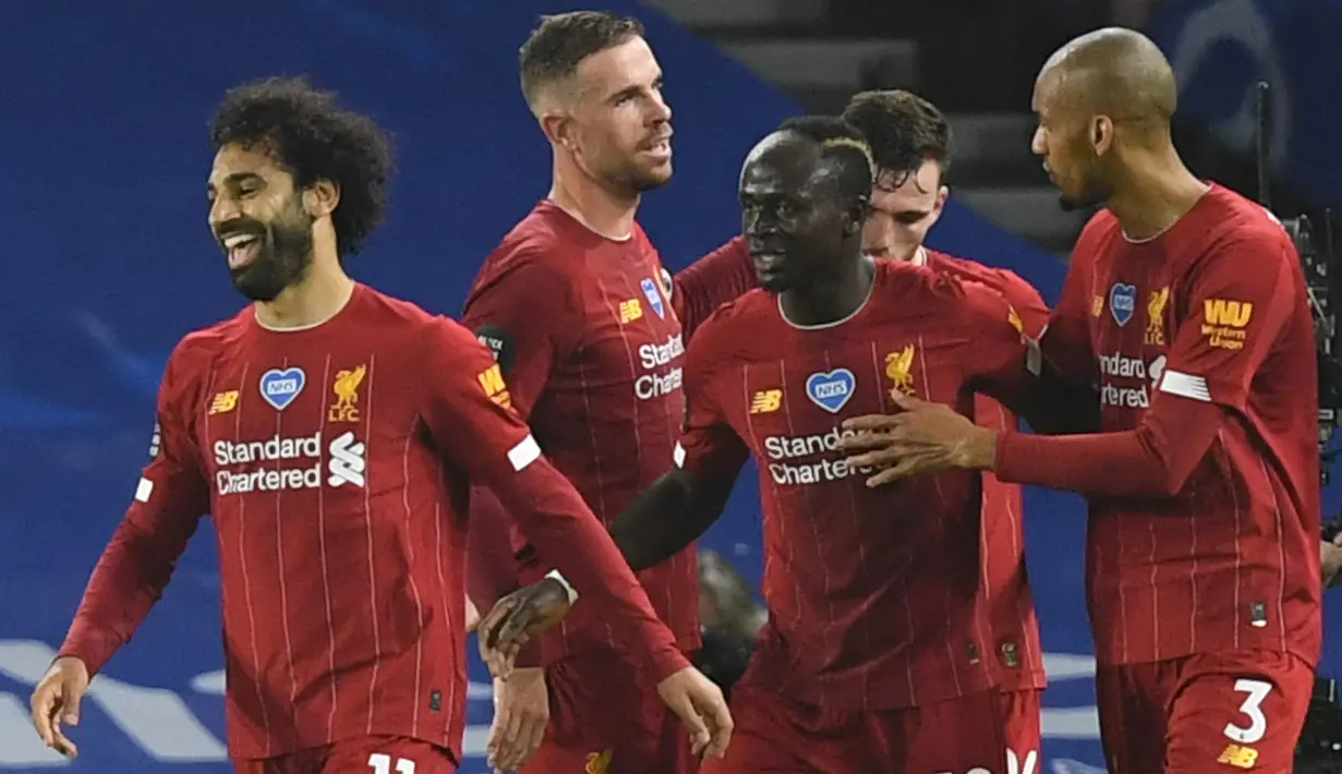 5. Liverpool (85 gol dari 38 pertandingan) - Tim asuhan Jurgen Klopp menjalani musim 2019/2020 dengan sangat fantastis. Livepool mencetak 85 gol dan meraih titel juara Premier League musim ini. (AFP/Daniel Leal-Olivas)
