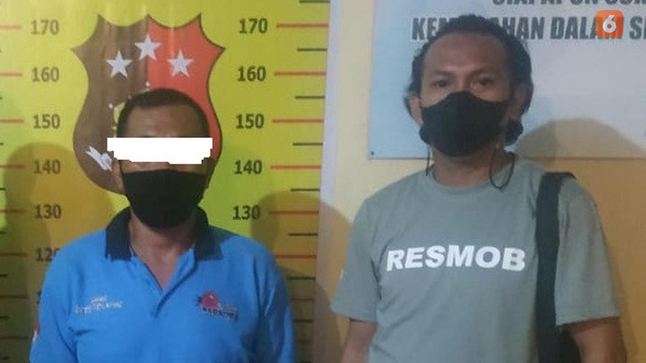 CMD Alias Cakram (45) saat ditahan di Polres Bone Bolango (Arfandi Ibrahim/Liputan6.com)