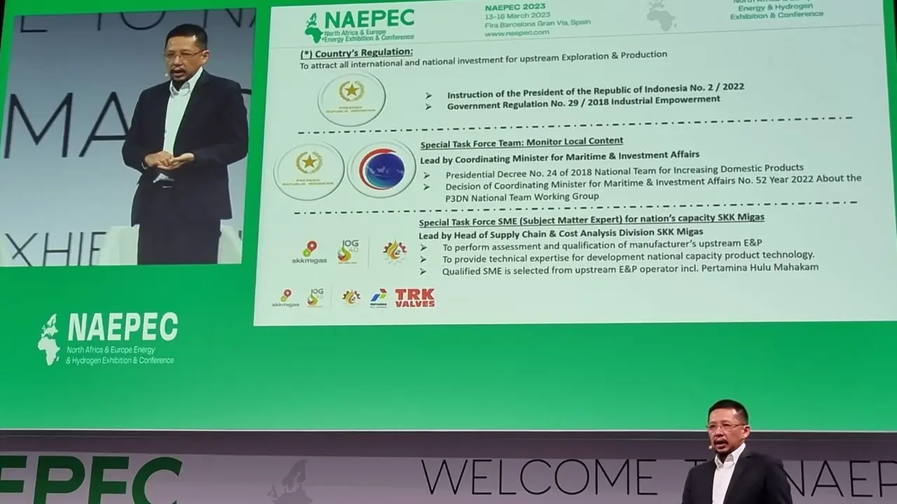 Internasional North Africa dan Europa Energi Confrence di Barcelona Spanyol, 13-16 Maret 2023. (Dok SKK Migas)