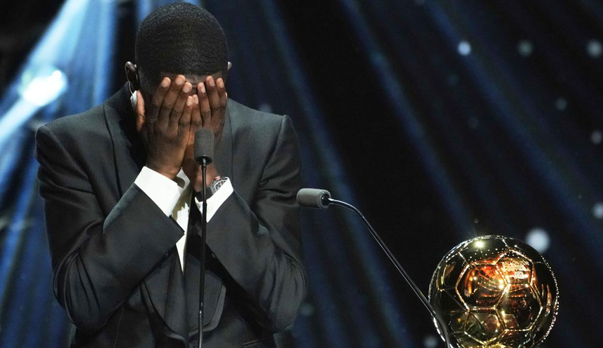 Sepanjang musim 2024/2025, Dembele tampil menawan dengan torehan 35 gol serta 16 assist di seluruh ajang. (AP Photo/Thibault Camus)