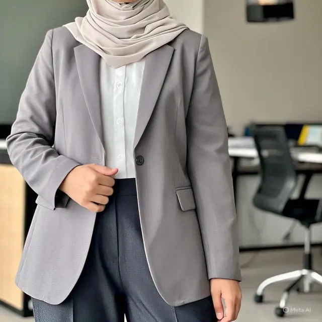 Outfit Simple Hijab Celana