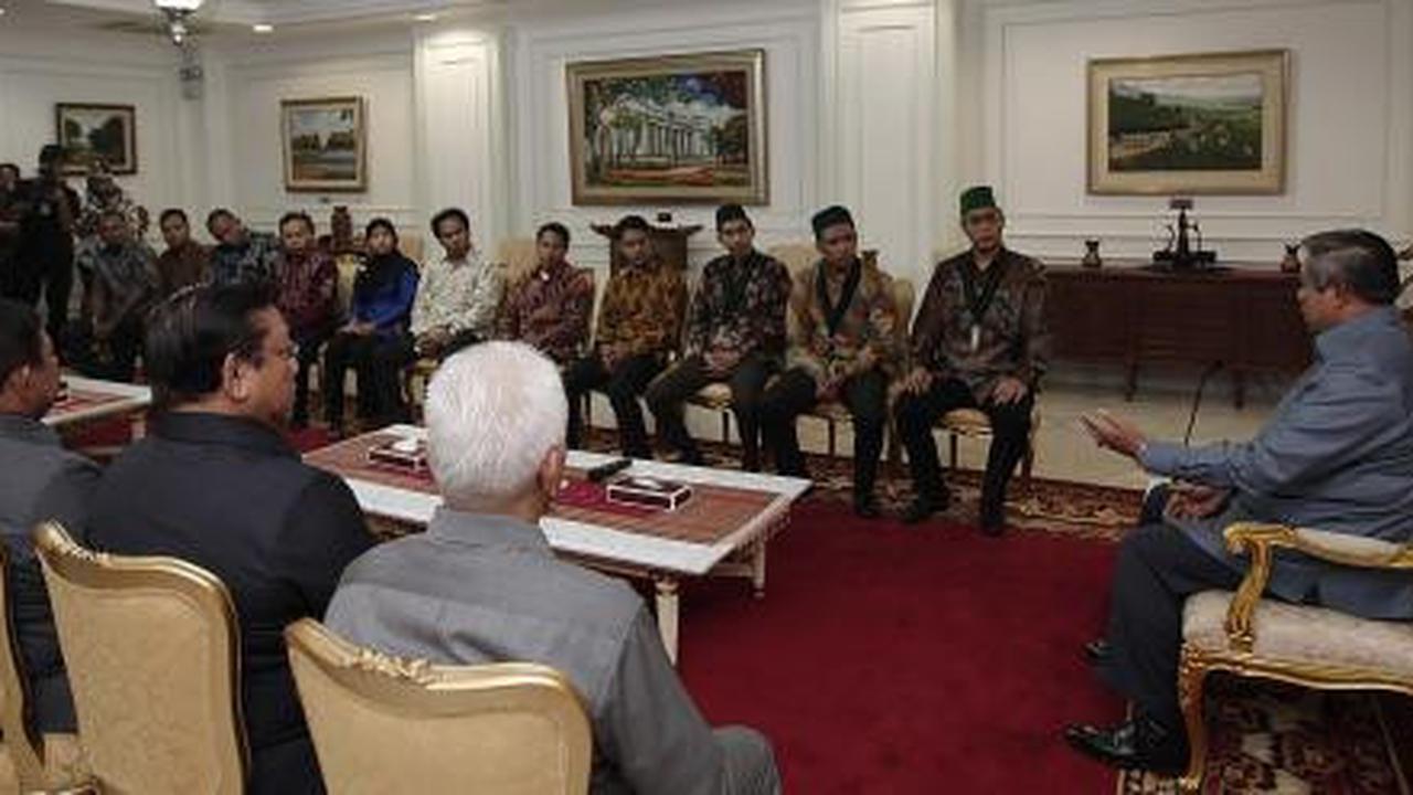 Presiden SBY sambut kedatangan Pengurus Besar HMI 