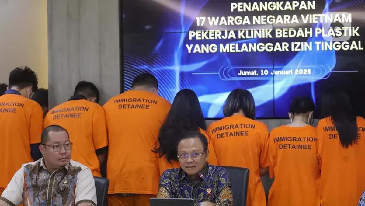 Salahgunakan Izin Tinggal, 17 Warga Negara Vietnam Ditangkap Ditjen Imigrasi