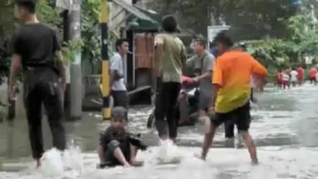 Banjir Ciledug Mulai Surut