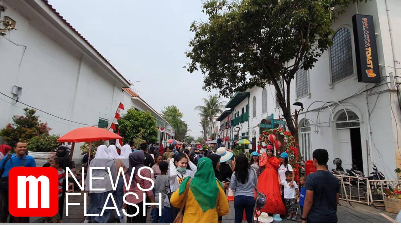 VIDEO: Tentara Sampai Noni Belanda Ramaikan 17-an di Kota Tua