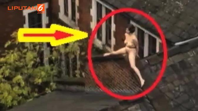 Wanita Ini Duduk Di Atap Selama 4 Jam Tanpa Busana Video Liputan6 Com