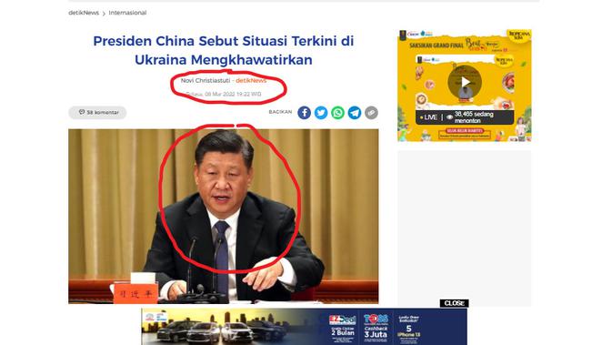 Cek Fakta Liputan6.com menelisuri pernyataan Presiden China XI Jinping