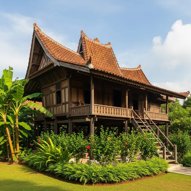 Model Rumah dengan Pondasi Tinggi untuk Mencegah Ular Masuk
