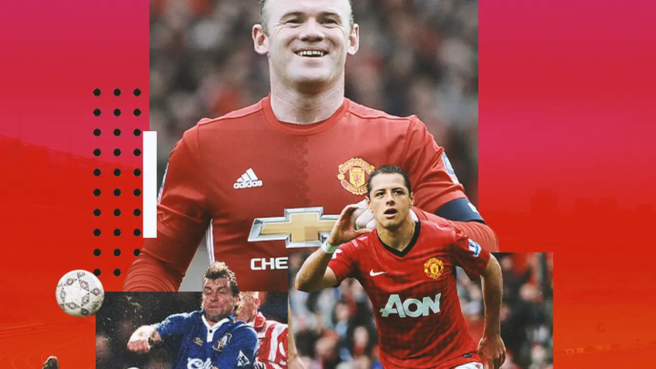 Ilustrasi - Javier Hernandez, Wayne Rooney, dan Mark Hughes