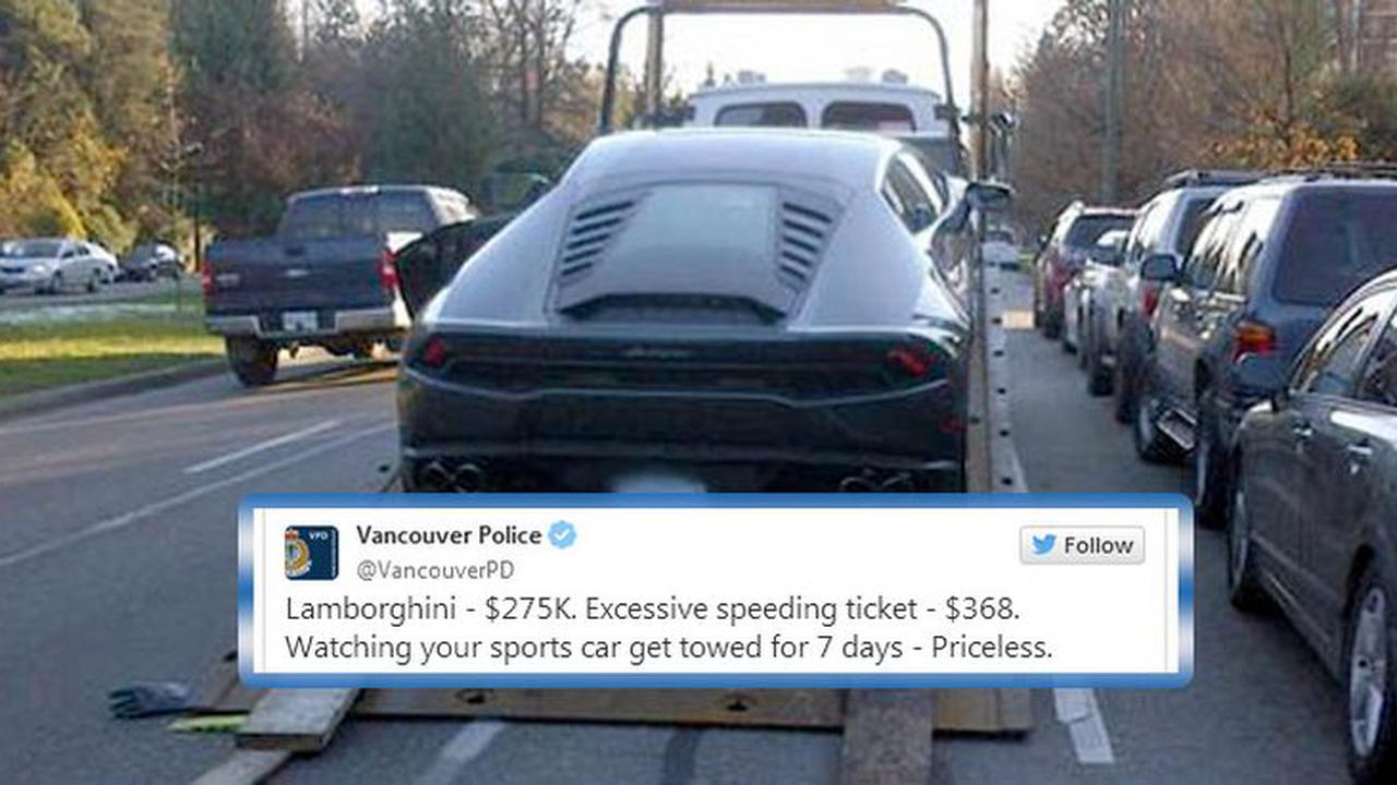 Tiru Inggris, Polisi Vancouver Bully Pelanggar Batas Kecepatan