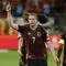 Kevin De Bruyne dari Timnas Belgia bereaksi setelah mencetak gol dalam laga kualifikasi Piala Dunia 2026 antara Belgia dan Kazakhstan di Brussel, Belgia, Minggu, 7 September 2025. (AP Photo/Geert Vanden Wijngaert)