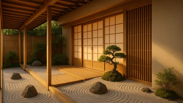 Model Teras Gaya Zen Jepang
