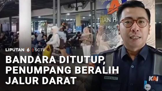 Bandara Ditutup, Penumpang Beralih Jalur Darat