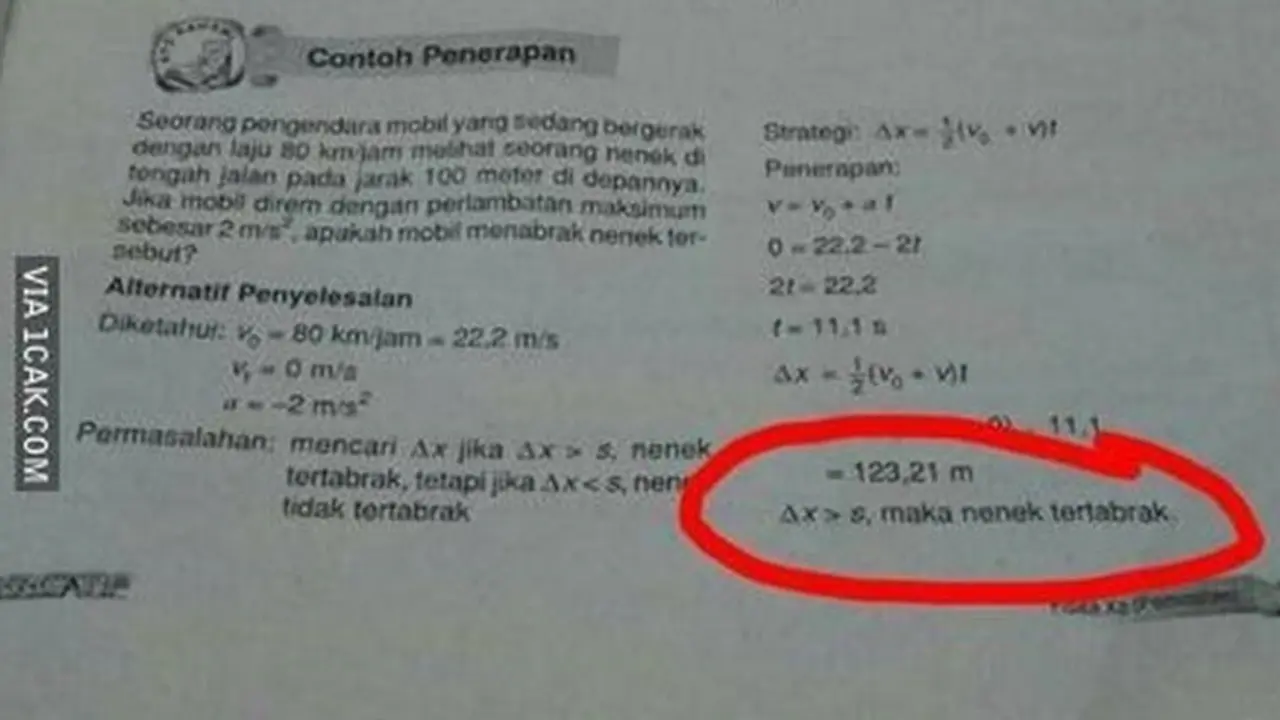 6 Soal Fisika di Buku Pelajaran Ini Bikin Elus Dada