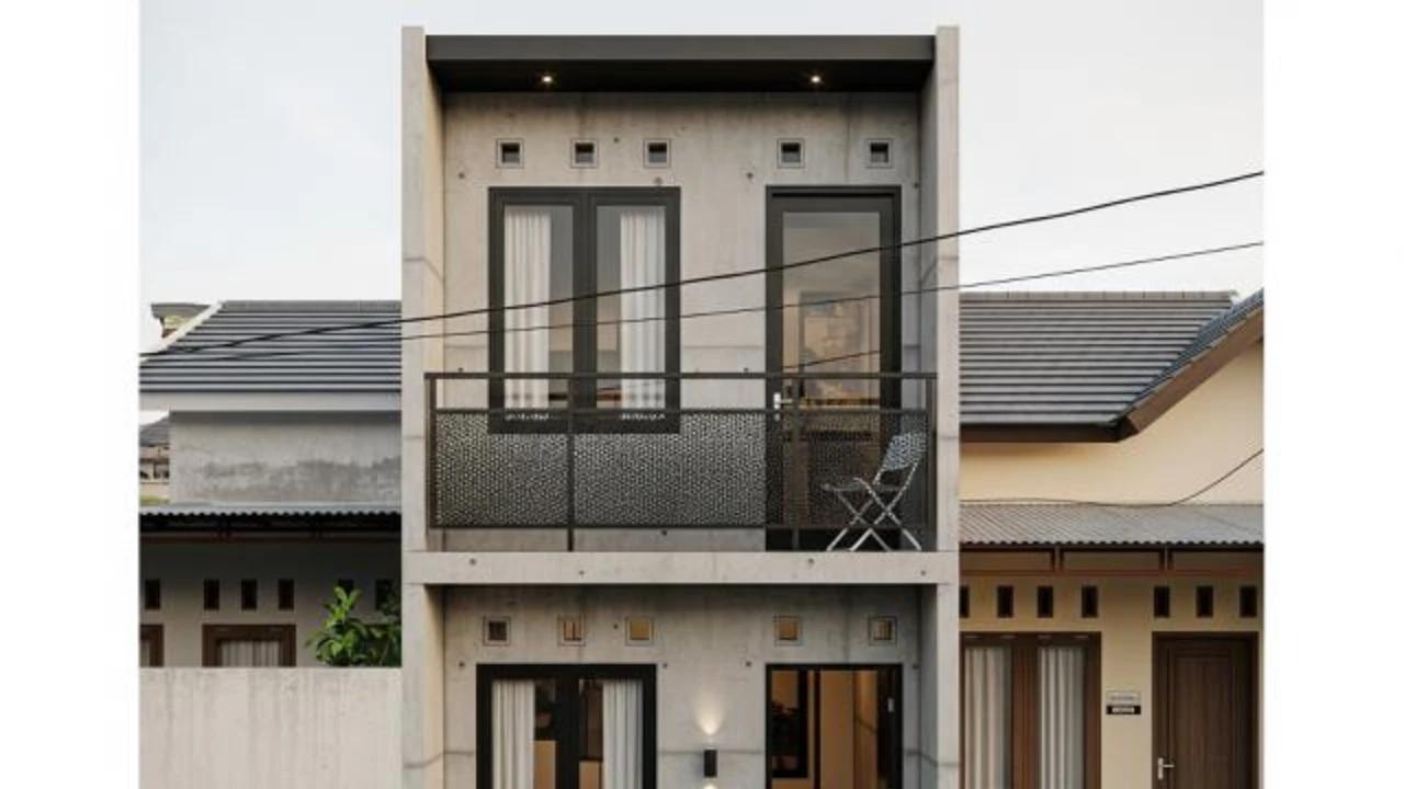 7 Desain Rumah Mungil Tampak Depan dengan Balkon Mini, Hunian Estetik dan Fungsional